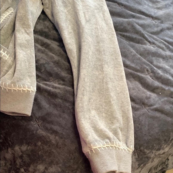 Women’s Gray Embroidered Hoodie - Picture 7 of 12